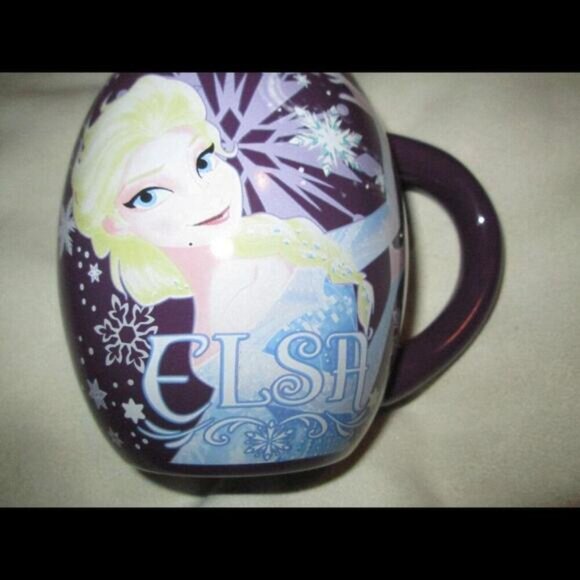 Disney Frozen Movie Lg Purple Mug Elsa Anna 18oz 532ml Coffee Cup Hot Chocolate‌ - Picture 6 of 6
